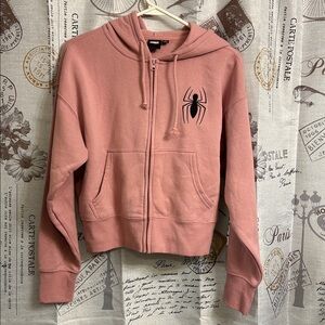 MARVEL Pink Hoodie with Spider Design